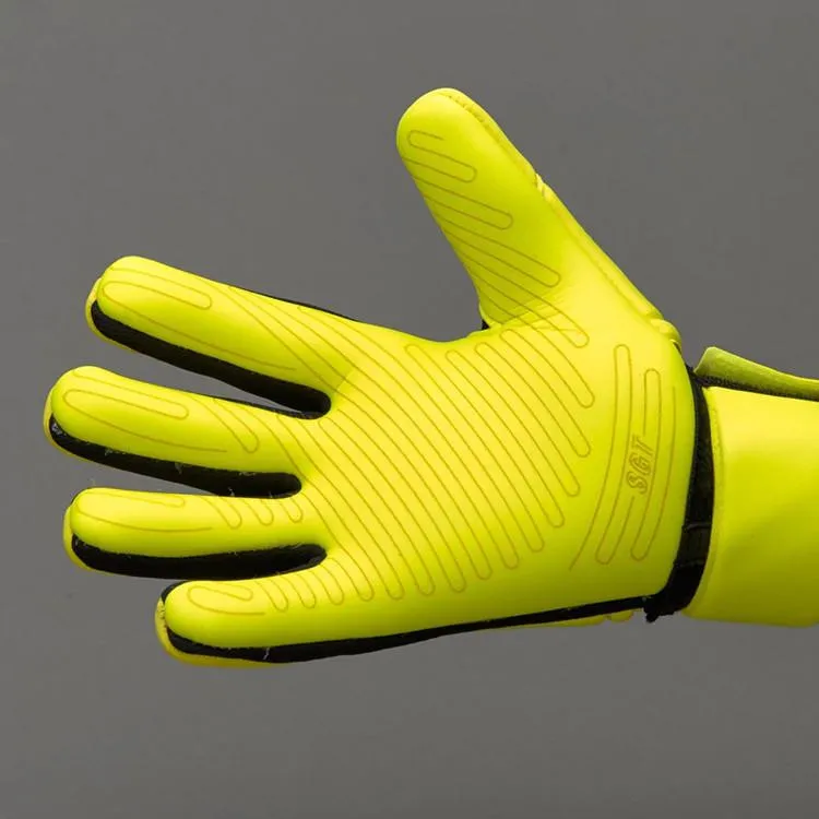 Nowy kolor SGT Dorosłych bramkarza Rękawiczki Rękawice do piłki nożnej bez palcach piłka nożna