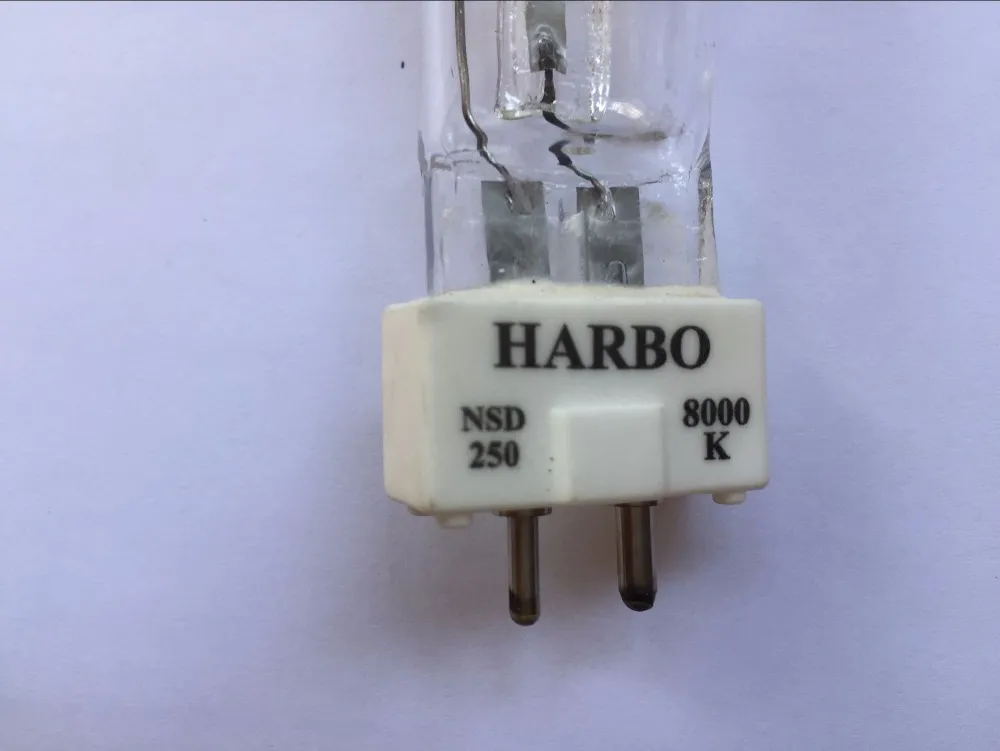 Gorąca sprzedaż Harbo Scena Lampa Lampa MSD 250/2 MSD250W Watts 90V MSR BARB NSD 250W 8000K Metalowa lampa halogenowa Przenoszenie głowy żarówki