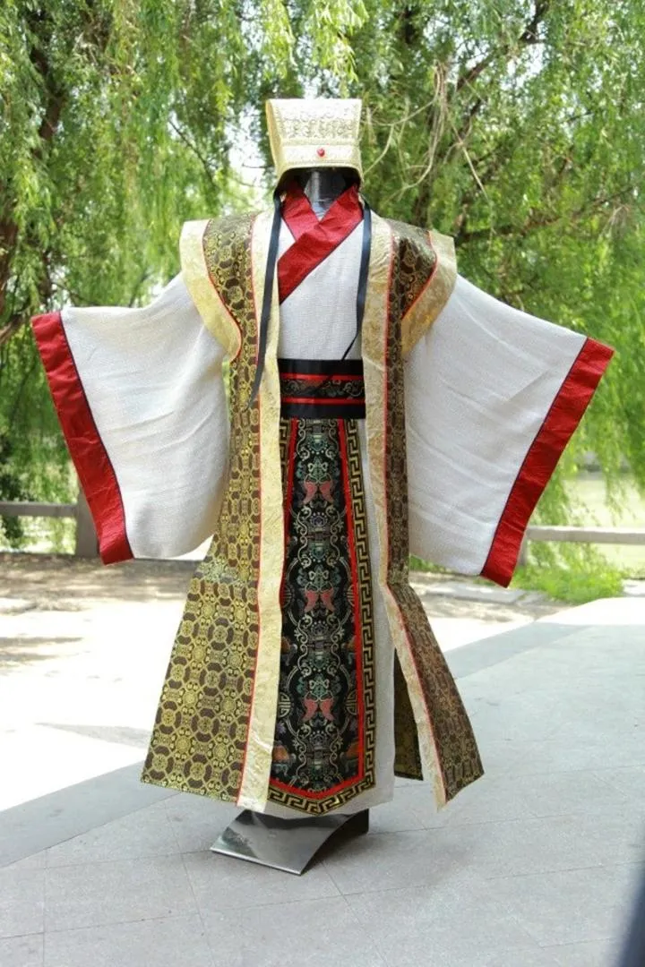 2018 Nowe letnie mundury kungfu Chińskie tradycyjne mężczyźni ubrania kostiumy smocze starożytny cesarz Suitstb271r