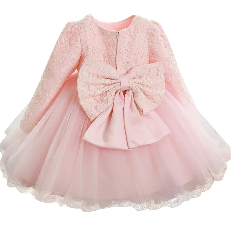 1 Jahr Geburtstag Kleinkind Mädchen Taufe Kleid Neugeborenes Baby Prinzessin Vestido Kinder Geschenk Spitze Säuglings Taufkleid Tragen Kleider 2 T