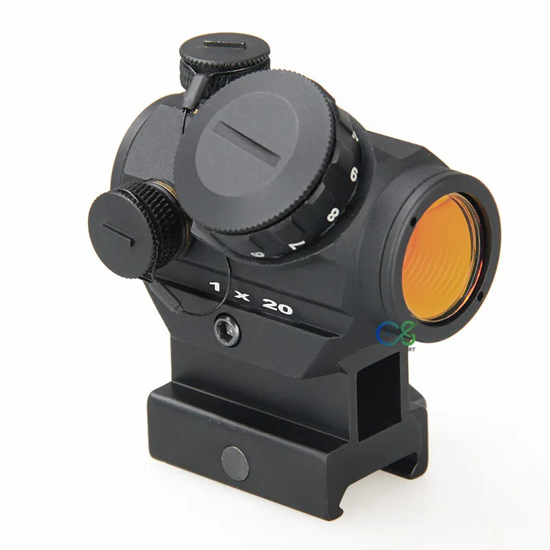 Canis Latrans Tactical Red Dot Scope 1x20 HD Reflex Sight Con 20mm Weaver Mount 3MOA Reticolo Red Dot CL2-0069