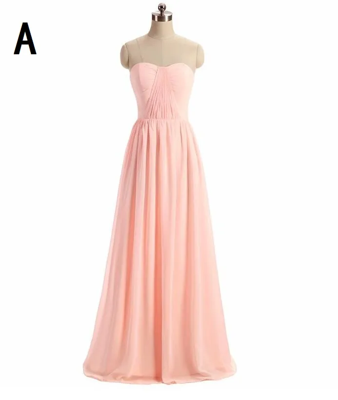 3 Mixed Styles Vintage Chiffon Long Bridesmaid Dresses Halter Ruffles Floor Length Ruffles Maid of Honor Gowns Zipper Back Under 100