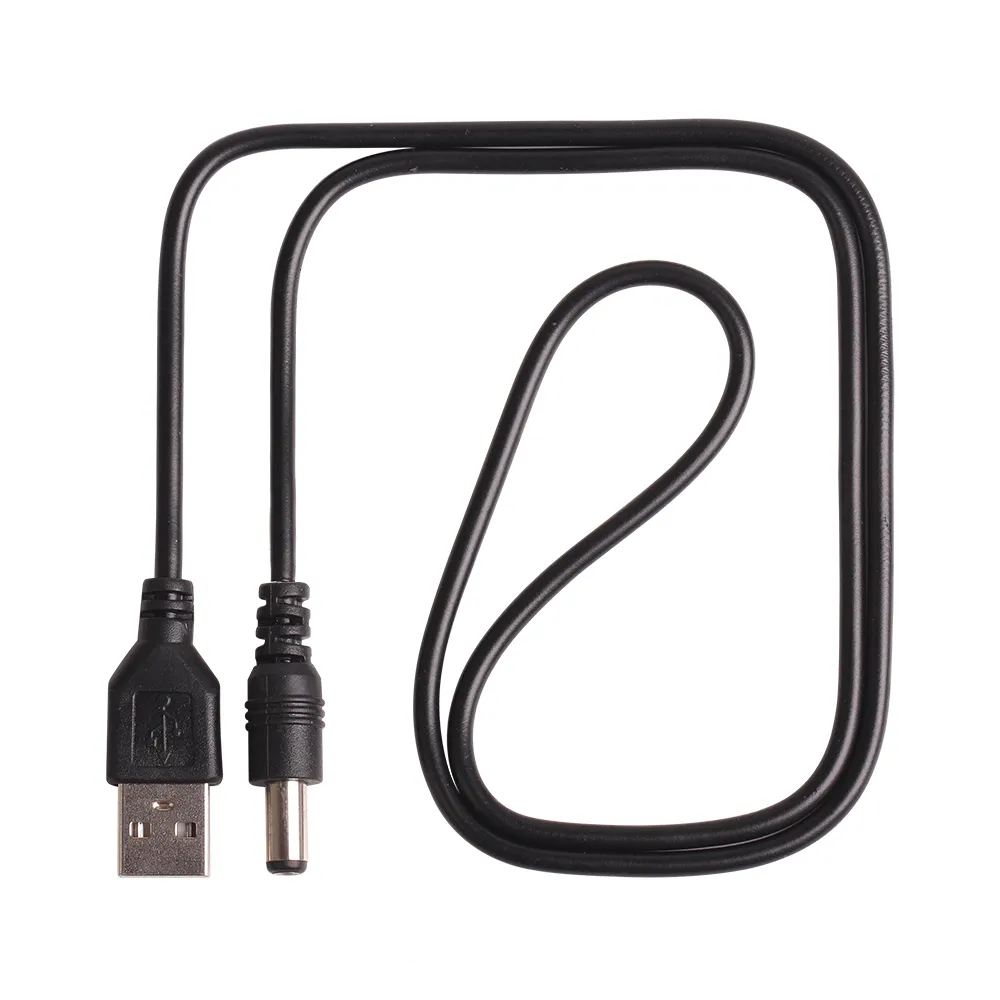 Strömkabel USB 2.0 till DC 5,5 mm x 2,1 mm 0,8m 5V laddningskontaktkablar för surfplatta MP3 MP4