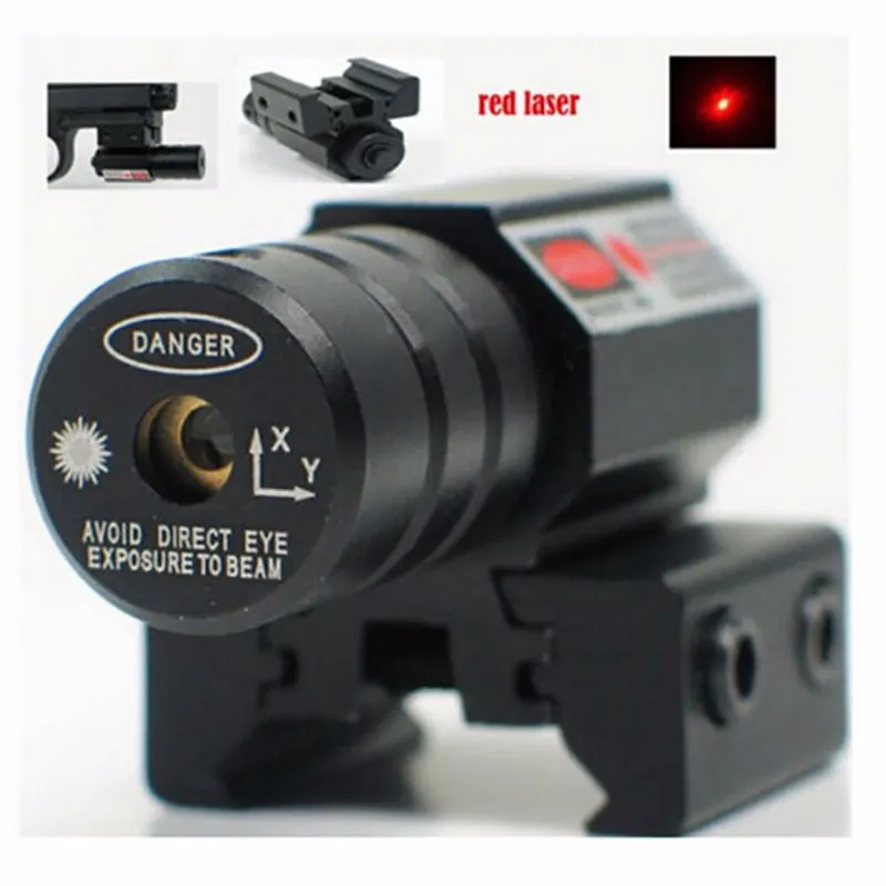 Vista laser a punto rosso pistola regolazione 11mm20mm Picatinny Rail Huntiing 50-100 metri Campo 635-655nm