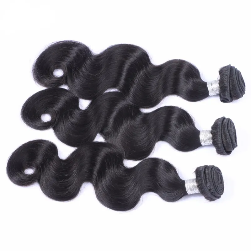 Brazilian 5X5 HD Lace Closure With 3 Bundles Body Wave 100  display picture 1