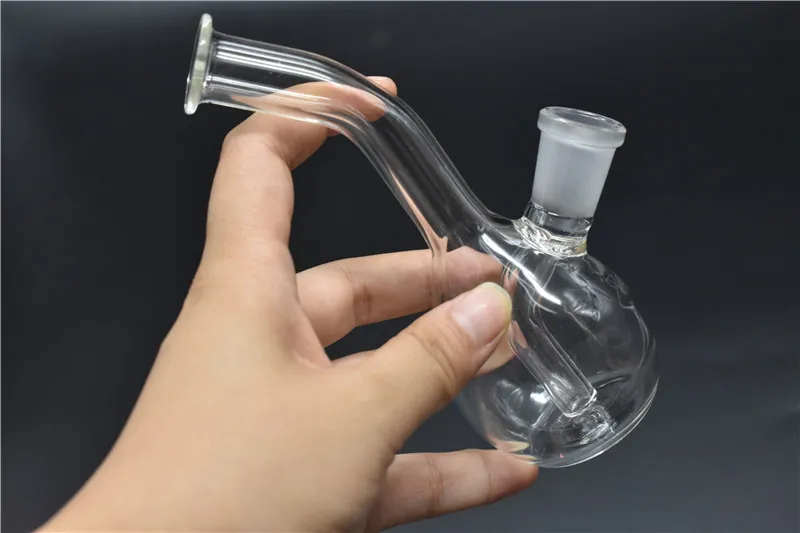 Date Mini Verre Bongs 3.4 pouces Conduites D'eau Pyrex Huile Rigs Bong Épais Recycleur Nano Bubbler Bong 10 mm 14mm Femelle