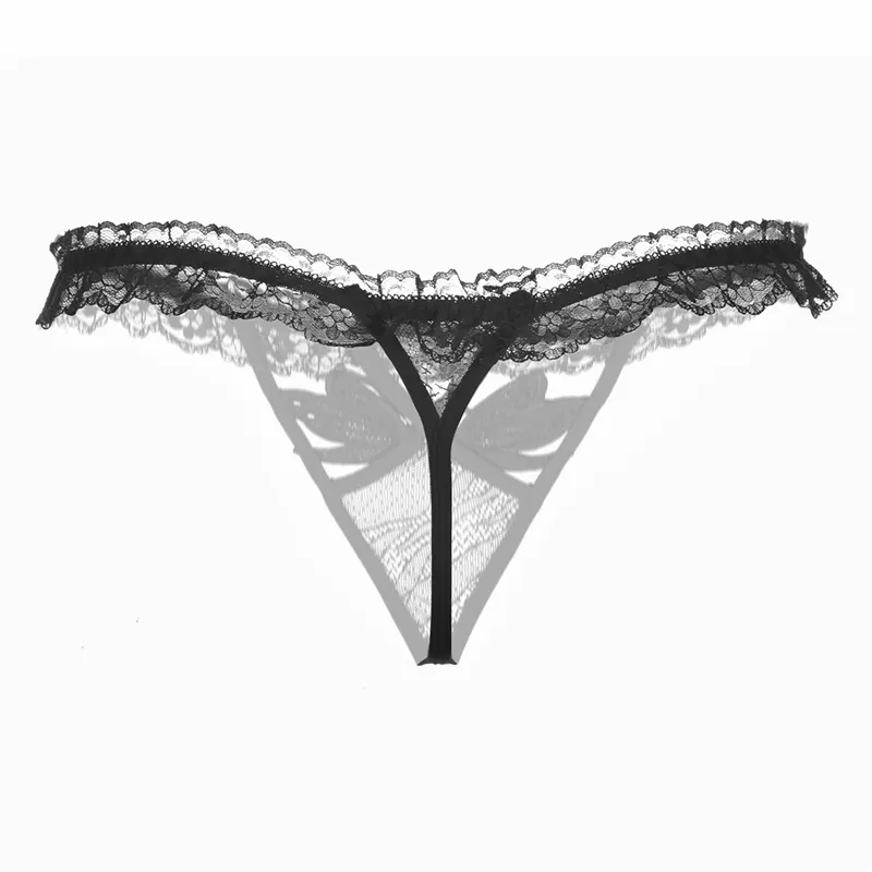 Perizoma Donna In Pizzo E Cotone - Slip Farfalla T-Back Vita Bassa - Biancheria Intima Sexy E Comoda, Multicolore, Taglia Unica