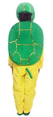 Yeni Stil 2018 Çocuk Cosplay Yeşil Kurbağalar Yeşil Sarı Kaplumbağa Erkekler ve Kızlar İçin Uygun Sahne Kostümü Uzun Stil Dancing296Z