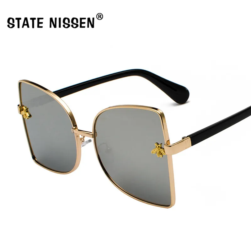 STATE NISSEN Ladies Retro Bee Sunglasses Glasses Men Women D