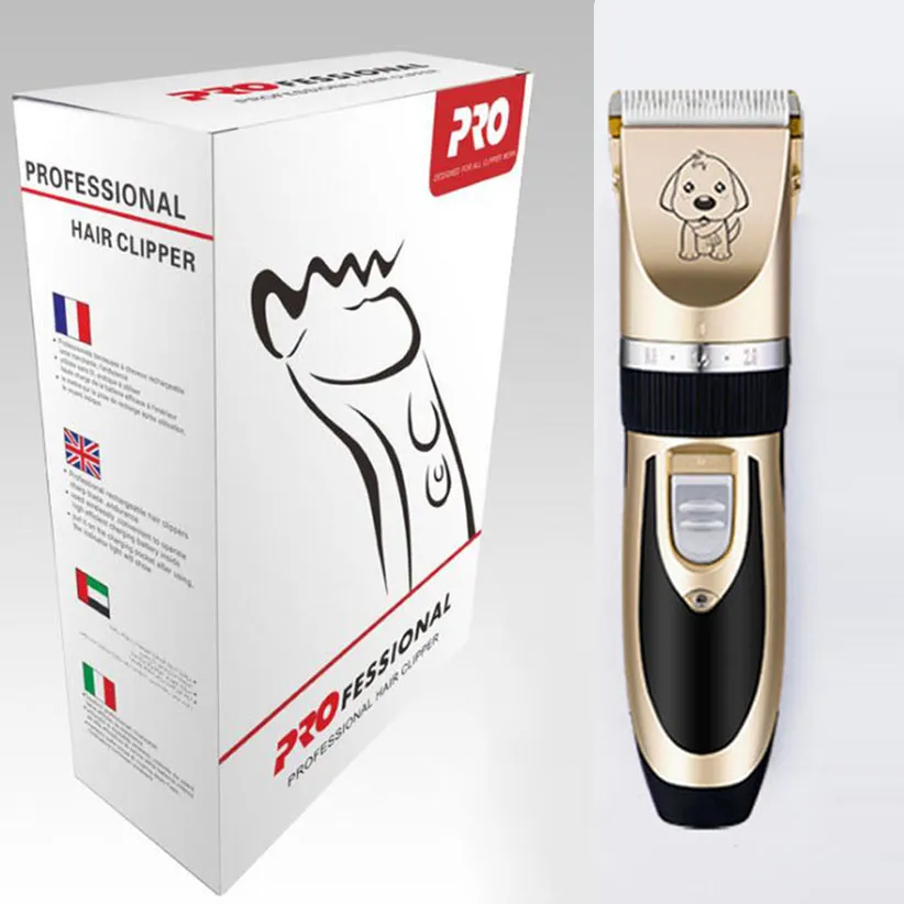 Clipper de cabelo profissional para o aparador de cabelo para animais de estimação com tambor de USB Cortador de cabelo eletrônico para cão e gato