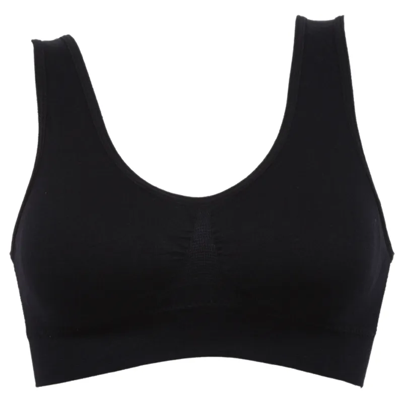 Soutien-gorge de sport de yoga sans épaule d'été chaud gilet de sport sous-vêtements sans couture de yoga (noir, XL)