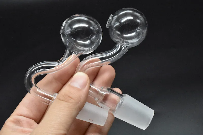 2 pièces nouveaux tuyaux de brûleur à mazout en verre épais pyrex tuyaux en verre 10mm 14mm 18mm mâle femelle brûleur à mazout barboteur pour barboteur conduites d'eau bong