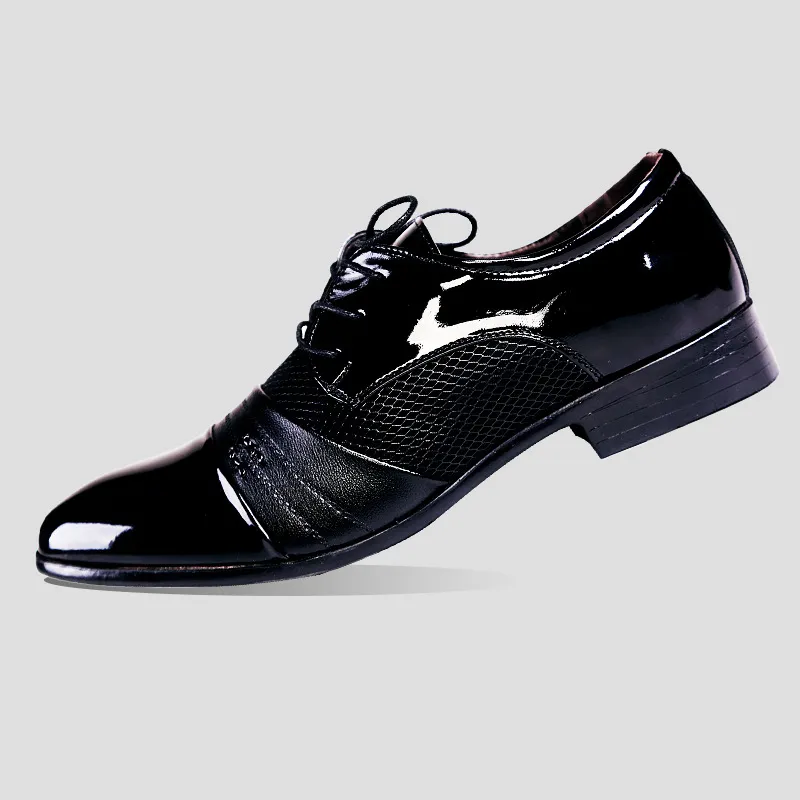 Zapatos formales negros para hombre, zapatos de charol para hombre, coiffeur, vestido marrón, zapatos elegantes para hombre, zapato clásico para hombre formal rugan ayakkab