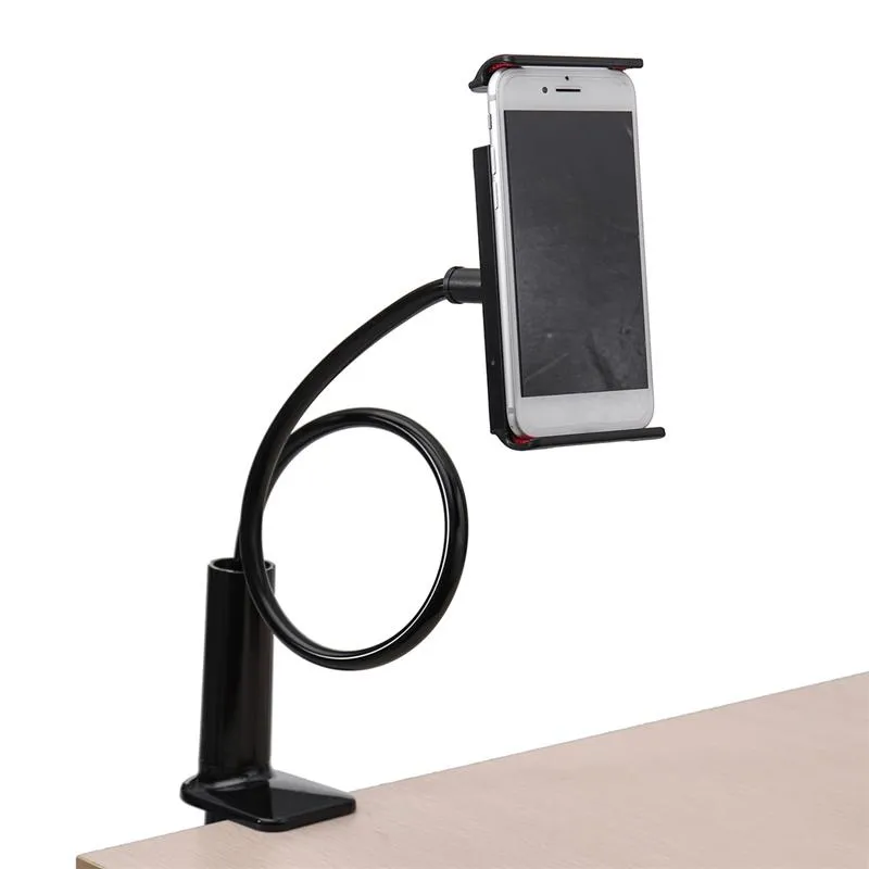 Nediea Supporto Da Scrivania Pieghevole In Alluminio Per Telefono E Tablet – Rotazione 360°, Regolabile In Altezza, Porta Di Ricarica, 4-12,9 Pollici