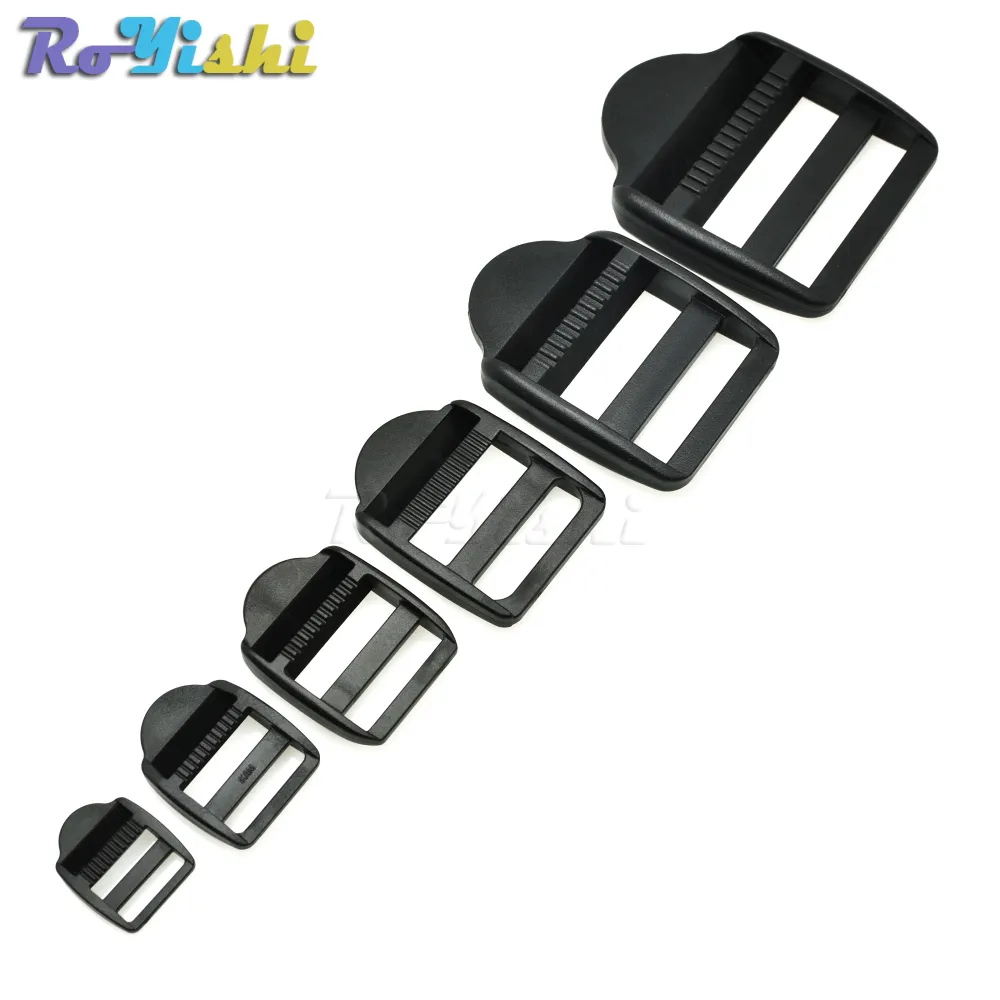 Ladder Lock Slider Plastic Buckles Backpack Straps bing Black From