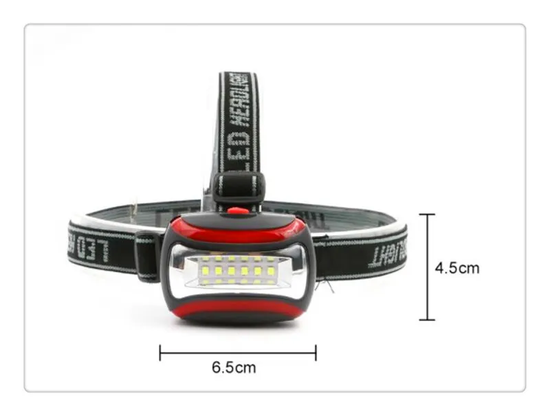 Étanche 6 phares à LED 3 mode pêche extérieure camping riding éclairage rotation lampe frontale tête frontale Light4237527