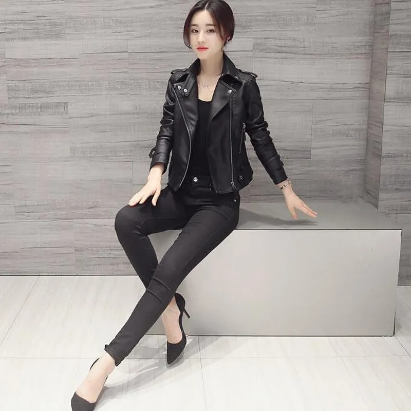 Donna-2018-New-Women-Faux-Leather-Jacket-Slim-Long-Sleeve-Faux-PU-Leather-Zipper-Coat-Lady (2)