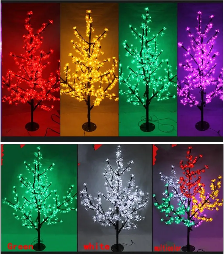 LED Jullampa Cherry Blossom Tree 1,5m / 5ft Höjd 576PCS LED-lampor 110 / 220VAC Regnsäker Fairy Garden Decor