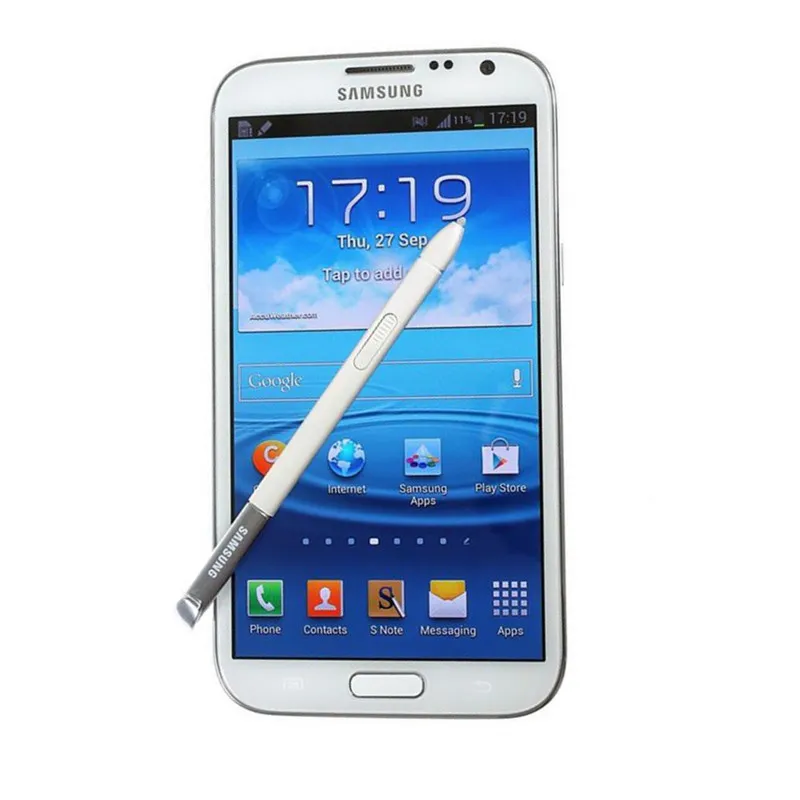 Original Samsung Galaxy Not II 2 N7100 Android 4.1 Mobiltelefon 5.5 "HD 8MP-kamera quad-core 2G / 16GB ROM-upplåst telefon