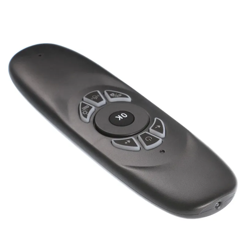 C120 Backlight Fly Air Mouse 2.4Ghz Wireless Teclado 6-Axis Giroscópio Jogo Handgrip Controle Remoto para Android TV Box Backlit