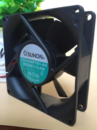 SUNON 8025 DC24V 2.9 W 80*80*25mm KD2408PTS1-6 охлаждающий вентилятор инвертора 2 проводов