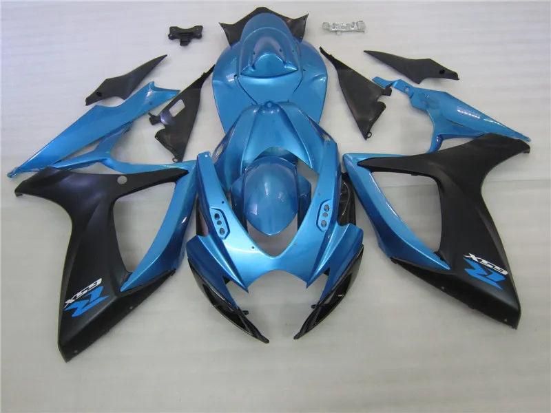 100% Injection molding Black blue ALSTARE corona fairing kit for SUZUKI 2006 2007 GSXR 600 750 K6 GSXR600 GSXR750 06 07 bodywork DE59