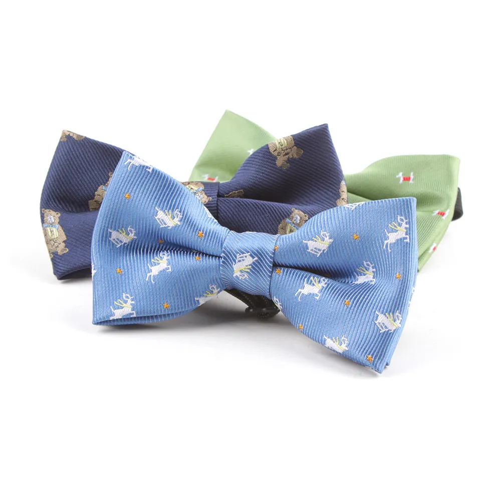 Boy's Handmade Pre-Tied Patterned Bow Ties Adjustable Kids Bow Tie Various Designs