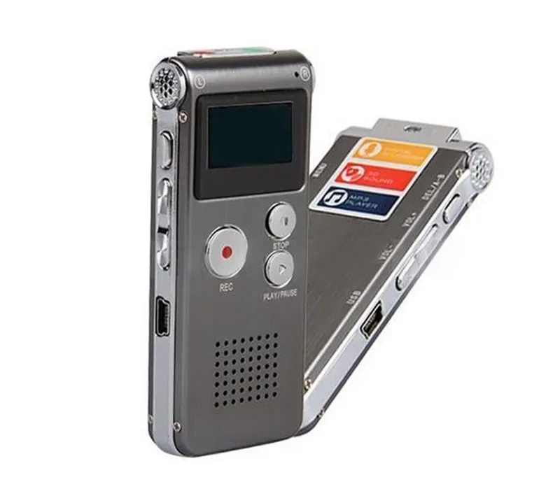 8 GB Digital Voice Recorder z wyświetlaczem LCD przenośnym mini Dyktaphone Pen Nagrywanie telefonu z odtwarzaczem MP3