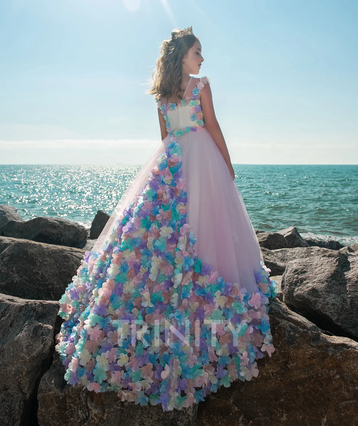 Summer Pageant Charming Pink Floral Dress: Summer Beach, Pageant, & Birthday Occasions ...