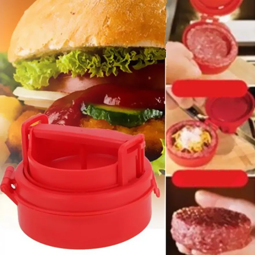 Hamburger Pressar Maker Press Cutlets Fyllda Hamburger Mögel Grill Kök Verktyg Manuell Hamburger Forms Press Burger Gadgets