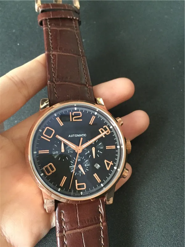 뜨거운 판매 남자 시계 스테인레스 스틸 럭셔리 시계 캐주얼 손목 시계 기계식 자동 새 시계 투명 유리 09
