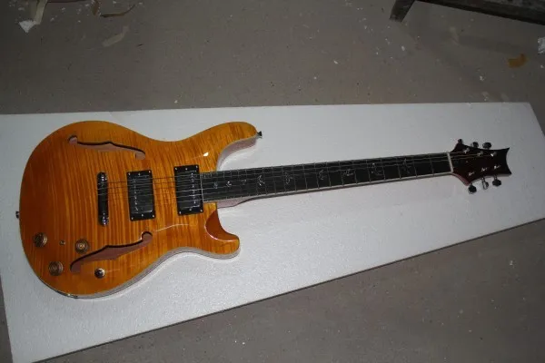 Vente en gros - meilleure guitare électrique CUSTOM 22 Hollow jaune P R S Chine Guita2018r