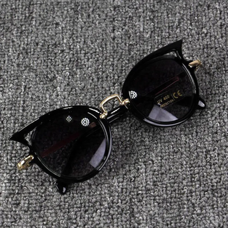 2018 kat oog kids zonnebril jongen meisje mode uv bescherming zonnebril eenvoudige schattige oogglazen frame kind eyewear zomer strand accessoires