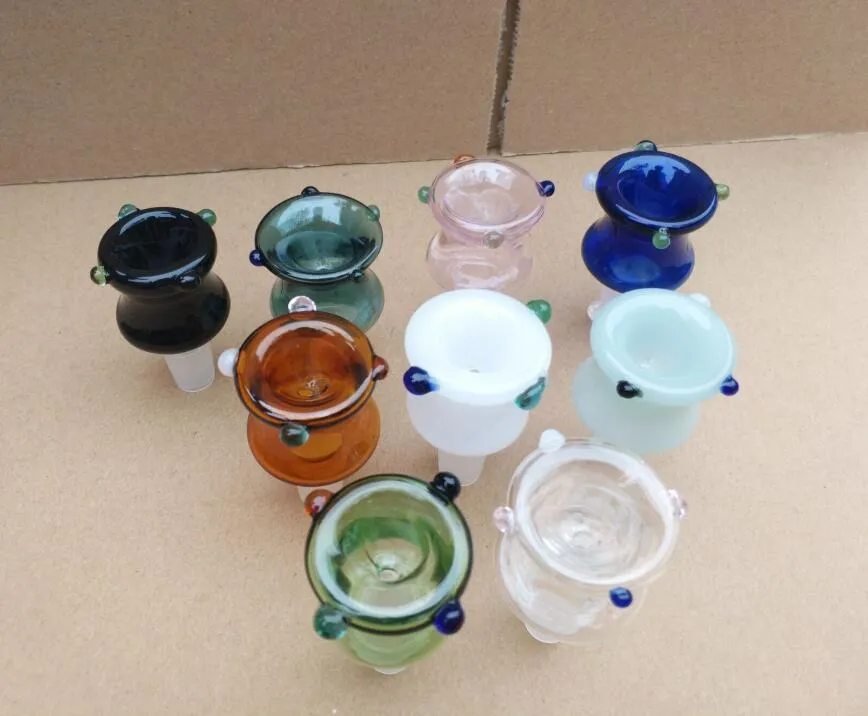 Coloured new bubble cannon head Wholesale Glass Bongs Accessories, Glass Water Pipe Smoking, 