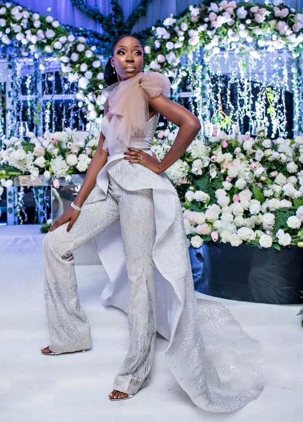 Ellie Saab Jumpsuit Elegant Lace Formal Jumpsuit Evening Wear With Overskirt For Prom Formal Events And Parties In Saudi Arabia Dubai Or Africa Customizable From Dresstop 163.63 DHgate.Com