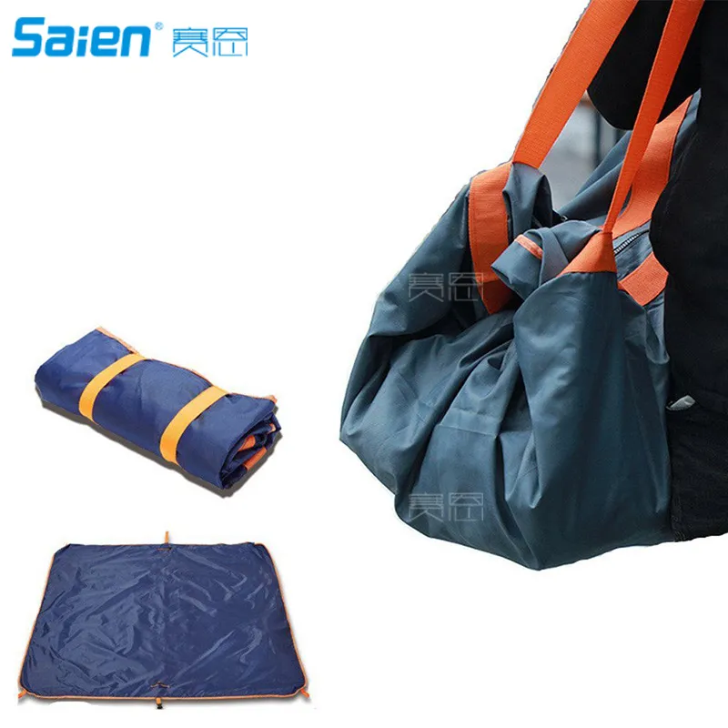 Tapis de pique-nique de plage de couverture de Camping, bâche de randonnée multifonction, sac plié étanche, léger et Compact pour le sol extérieur