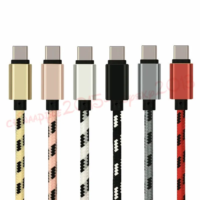 Fast Speed Type c Micro cables 1m 2m 3m Fabric braided Aluminum cable for samsung s6 s7 s8 s9 note 8 S10 S11 htc android phone