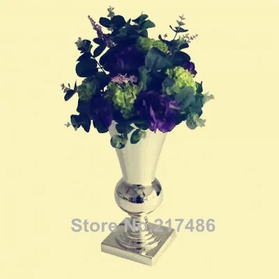 Silvermetall Luxury Vase / Urn / Bröllopsbord Blomma / Funktionscentrum Stycke