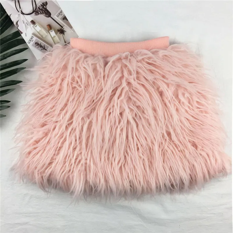 Mode bébé fille Tutu jupes enfant en bas âge printemps automne rose peluche princesse filles jupes enfants filles vêtements enfants jupe hiver pour les filles