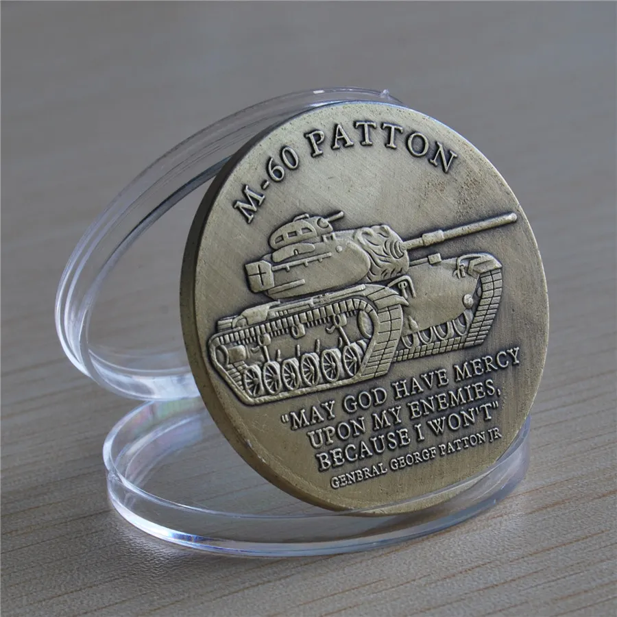 Ordini di forniture. Spedizione gratuita, moneta M-60 Patton Army Challenge