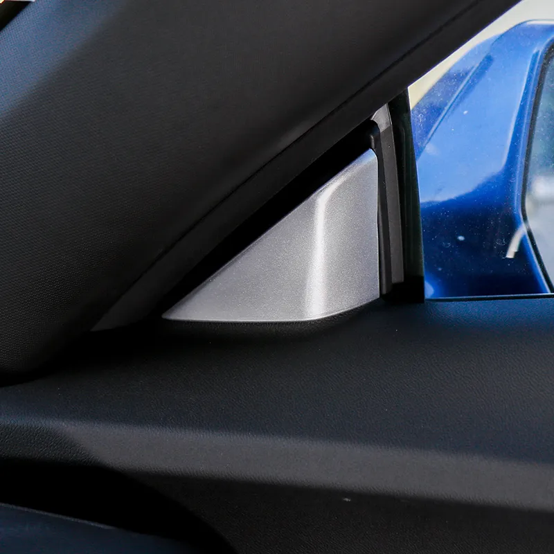 التصميم سيارة A-عمود مثلث ملصق ديكور النافذة المثلث الغلاف تريم لشيفروليه كامارو 2017+ اكسسوارات السيارات الداخلية