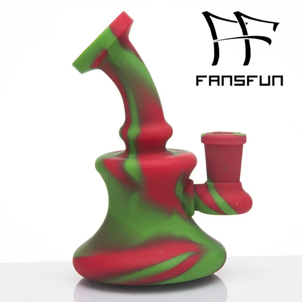 silicone banger hanger Smoke with shower head removable bottom 5.1 Inch easy for cleaning silicon water pipe dab rig 510