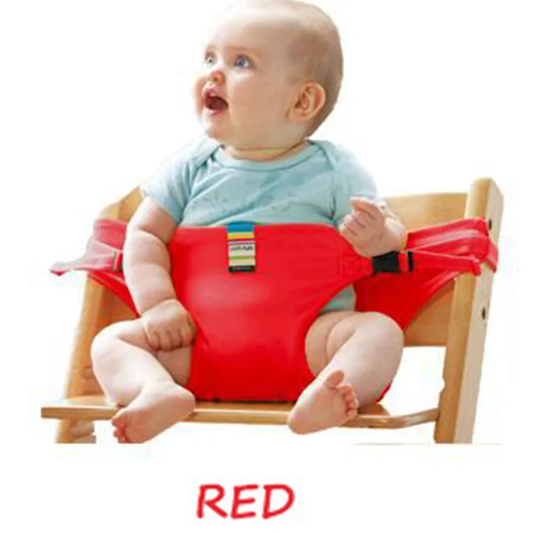 Katlanabilir Bebek Koltuğu Emniyet Kemeri Taşınabilir Koltuk Öğle Sandalye Streç Sarma Harness Bebek Booster Seat Feeding