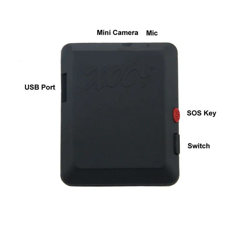 Più nuovo X009 GSM SIM Card Mini Videocamera Videocamera Audio Video Recorder SOS GPS Tracker DV Camera DVR Cam Alta qualità