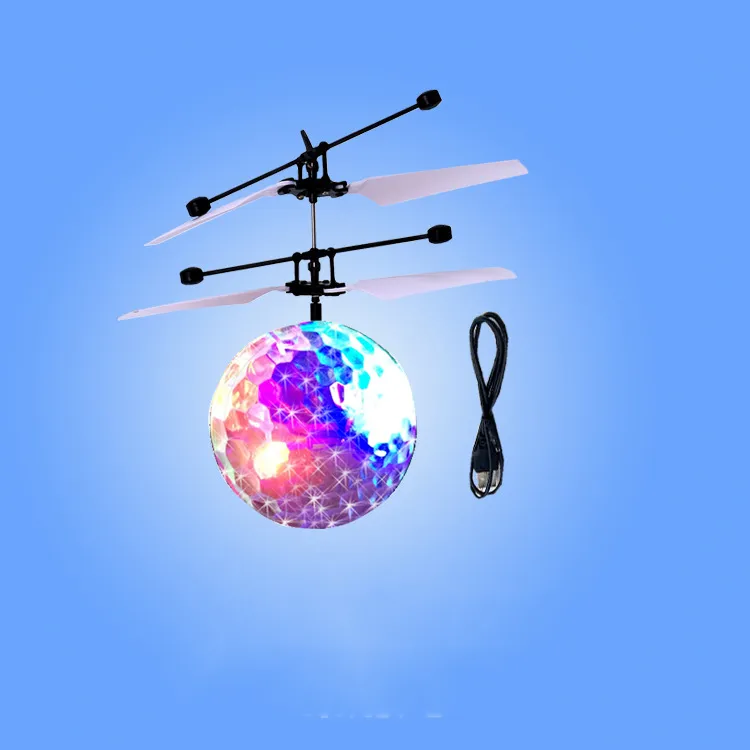 Nouvellement capteur avion bébé LED jouet volant balle nouveauté jouets RC lévitation Intelligent Drone hélicoptère balle LED éclairage pour enfants G1466477