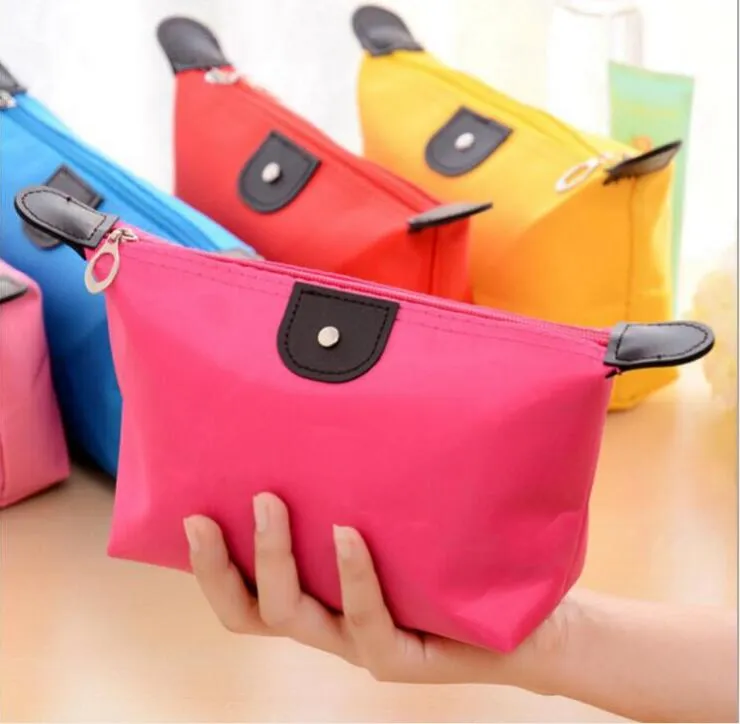 candy color Travel Makeup Bags Women Lady Cosmetic Bag Pouch Clutch Handbag Hanging Jewelry Casual Purse beach wash bags