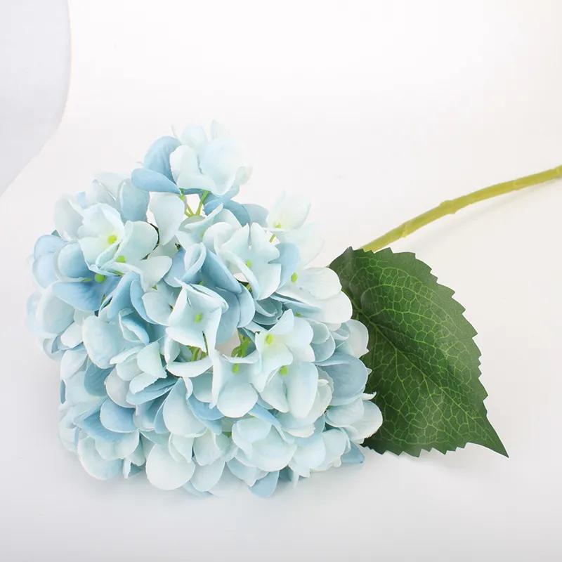 Artificial Hortensia Flor 47 cm Longitud 19 cm OD Falso Hortensias Individuales es Flores Decorativas Para Centros de Bodas Home Party