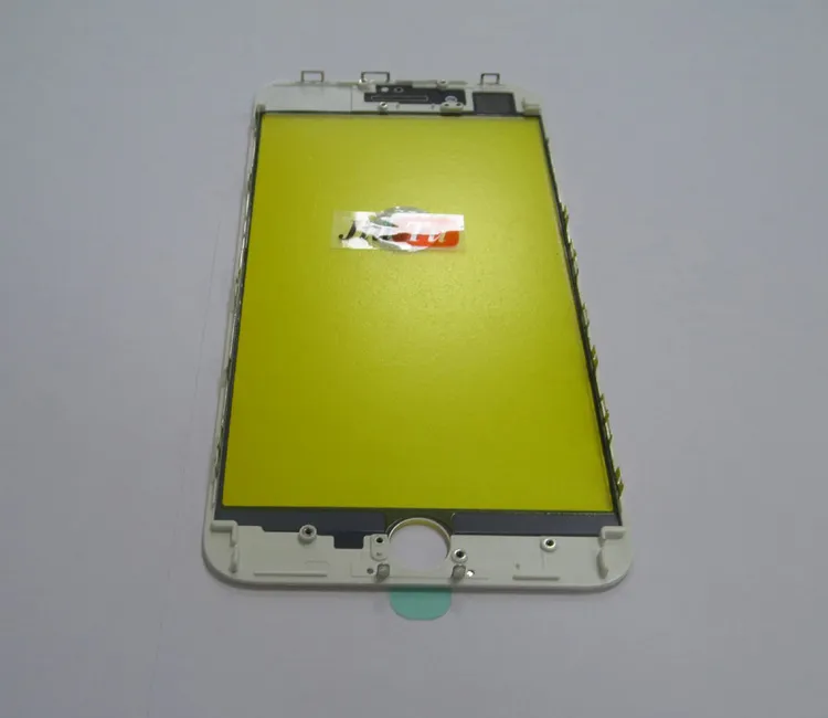عدسة زجاجية أمامية للشاشة مع إطار الحافة البارد Press 2 في 1 لاستبدال iPhone 8Plus