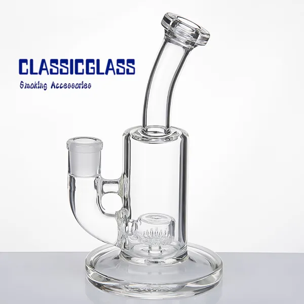 Glass Bong 7.25 Inch With 14 Female Joint Hookahs Percolator Dome Oil Rig Water Pipes Pyrex dab Rigs