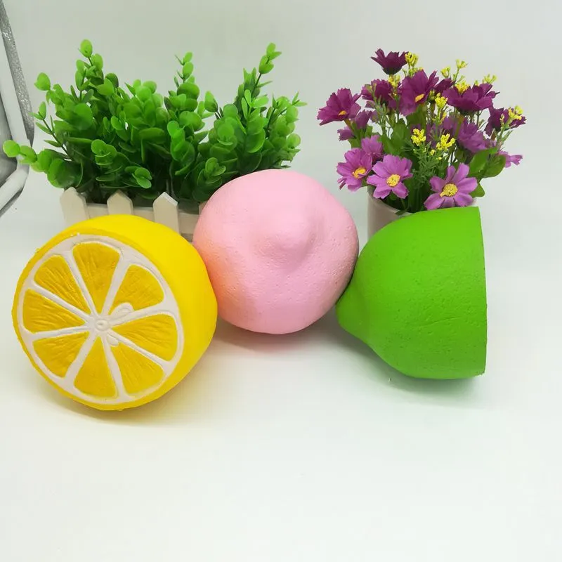 Atacado Squishy Lemon Lento Rising Soft Collection Decor Acessórios Cabeça